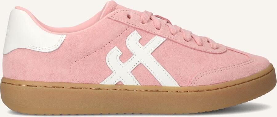 FitFlop The Dash T-Toe Suede Sneakers Dames Sneakers Roze Wit - Foto 2