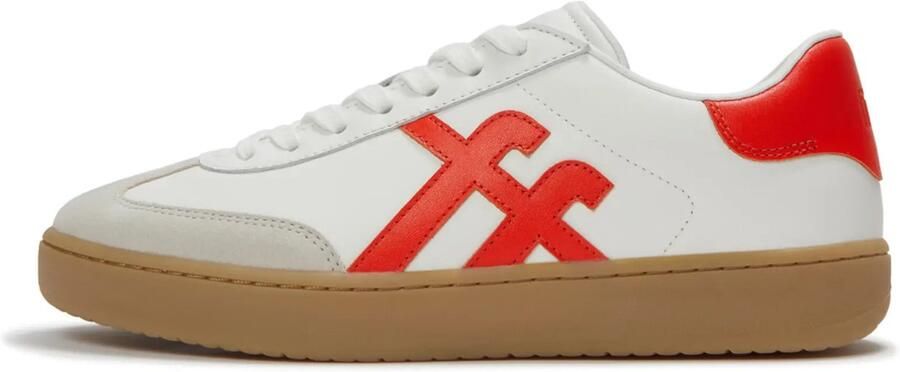 FitFlop The Dash T-Toe Leather Sneakers ROOD - Foto 1