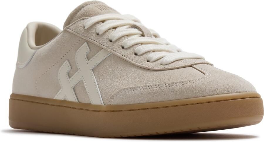 FitFlop The Dash T-Toe Suede Sneakers BEIGE
