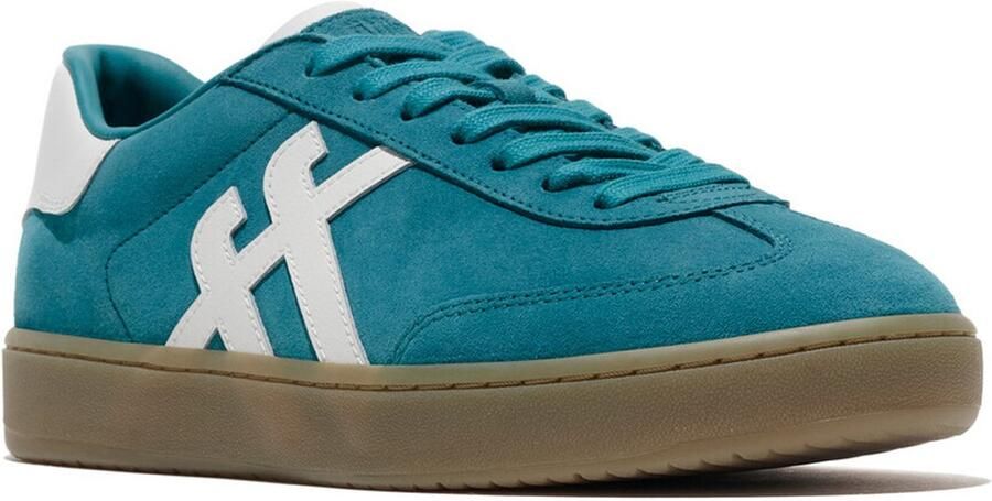 FitFlop The Dash T-Toe Suede Sneakers BLAUW