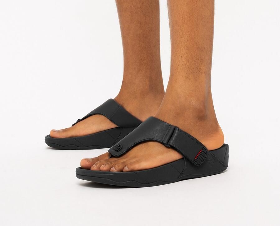 FitFlop Heren Slippers & Muilen Trakk Ii Black 279-090-070 Zwart - Foto 6