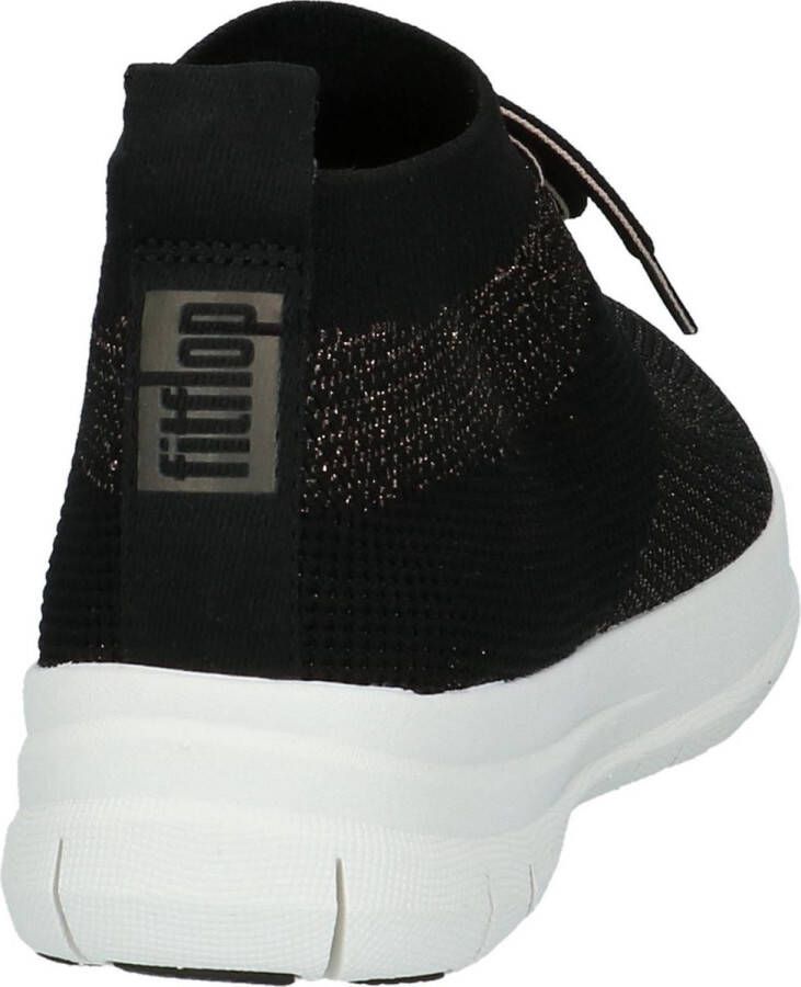 FitFlop Uberknit Slip-On High Top Sneaker laag gekleed Dames Zwart;Zwarte J30-501 -Black Bronze Metall - Foto 4