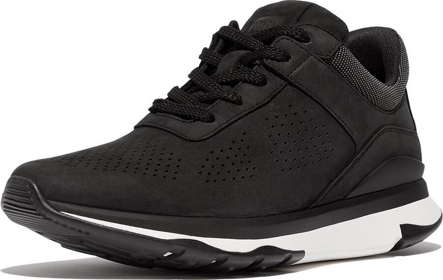 FitFlop Vitamin FFX Nubuck sneaker ZWART