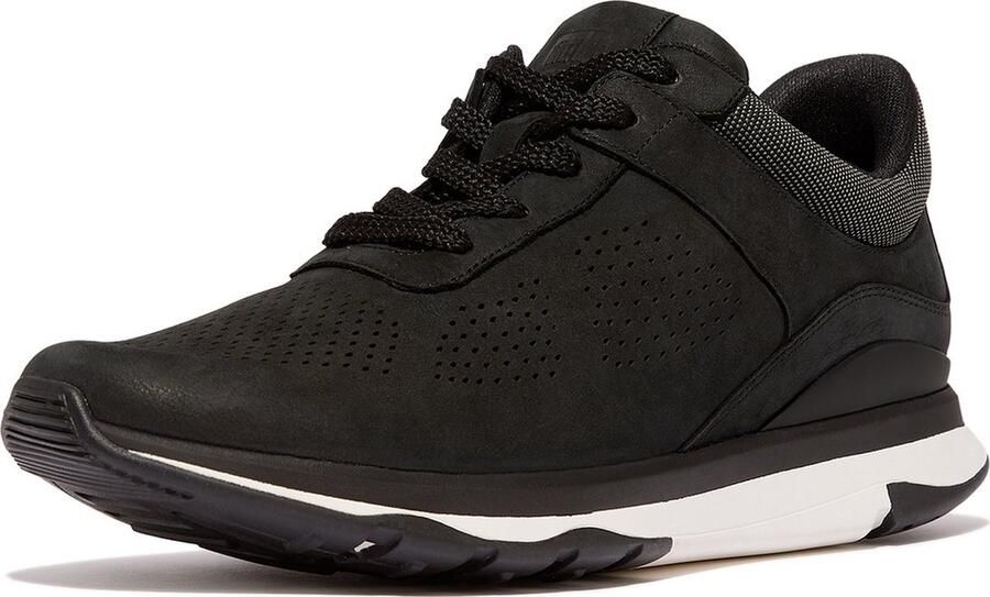 FitFlop Vitamin FFX Nubuck sneaker ZWART