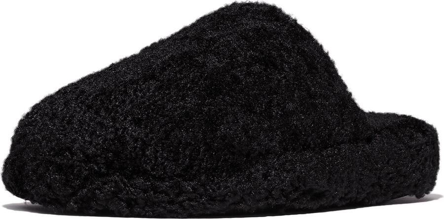 FitFlop Iqushion Wrapped Mule Teddy ZWART