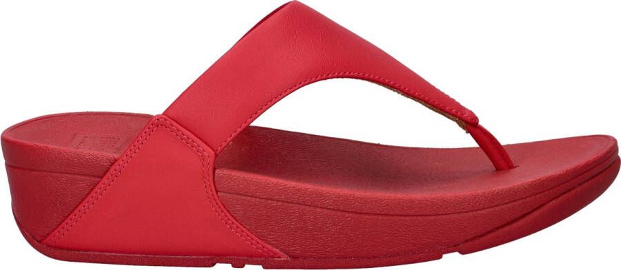 FitFlop FlitFlop Lulu Leather dames slipper Rood