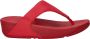 FitFlop FlitFlop Lulu Leather dames slipper Rood - Thumbnail 3