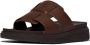 FitFlop Gen-FF Mens Leather Fishmerman Slides BRUIN - Thumbnail 1