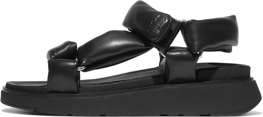 FitFlop Gen-FF Soft-Leather Back-Strap Sandals ZWART