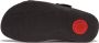 FitFlop Gogh Moc Mens Buckle Two-Tone Canvas Slides ZWART - Thumbnail 1