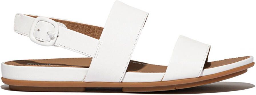 FitFlop Gracie Leather Back-Strap Sandals WIT