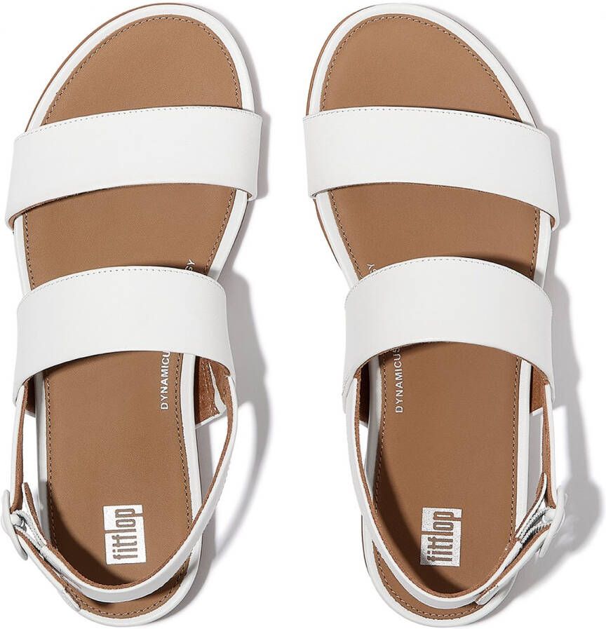FitFlop Gracie Leather Back-Strap Sandals WIT