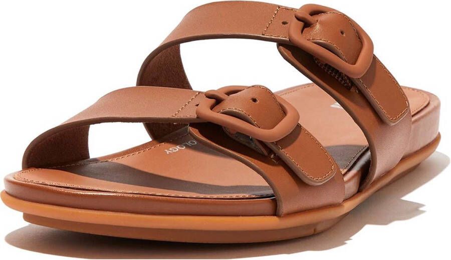 FitFlop Gracie Two Bar Sandalen Bruin Vrouw