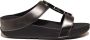 FitFlop TM Halo Bead-Circle Metallic H-Bar leren slippers zwart metallic - Thumbnail 2