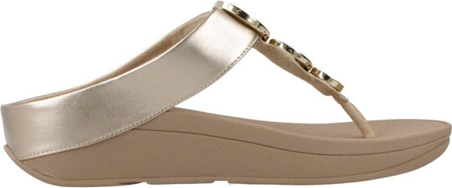 Fitflop Dianets HALO BEAD-CIRCLE METALLIC TOE-POST SANDALS pool slides pantoffel met dempende tussenzooltechnologie