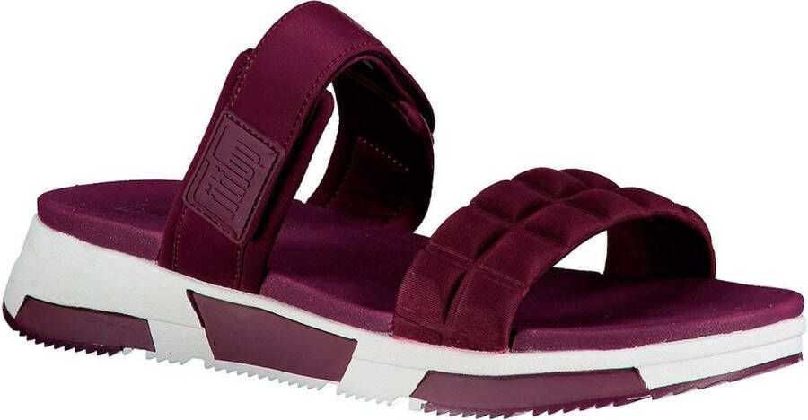 FitFlop Haylie Quilted Cube Slippers Beetroot Dames