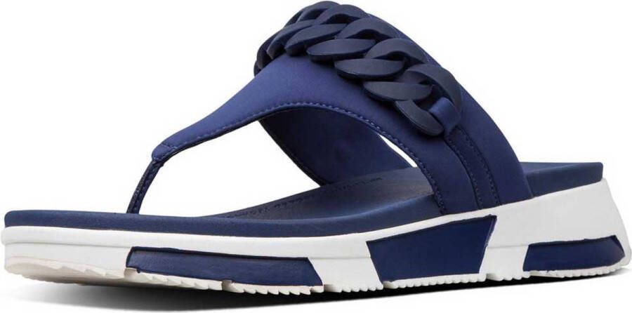 FitFlop Heda Chain Toe-thong Slippers Blauw Vrouw
