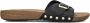 FITFLOP Slippers Dames Hf1 Maat: 41 Materiaal: Leer Kleur: Zwart - Thumbnail 1