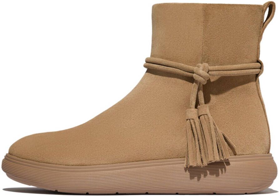 FitFlop IQ-Comff Tassel Suede Short Boots