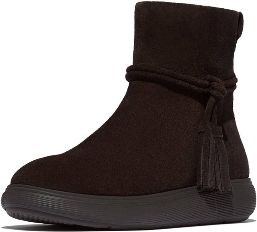 FitFlop IQ-Comff Tassel Suede Short Boots BRUIN