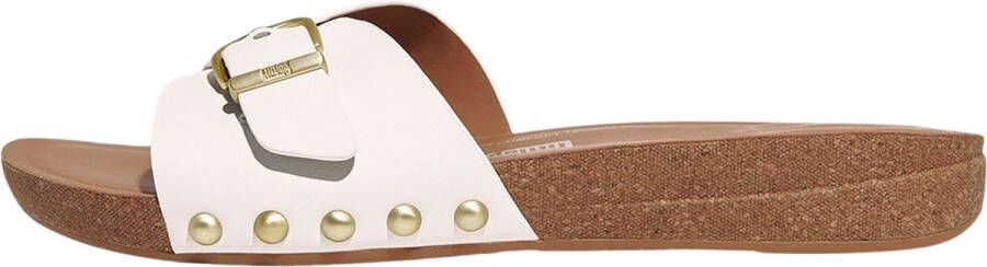 FitFlop iQushion Adjustable Buckle Leather Slippers Dames - Foto 2