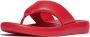 FitFlop Iqushion D-Luxe Padded Leather Toe-Post Sandals ROOD - Thumbnail 1