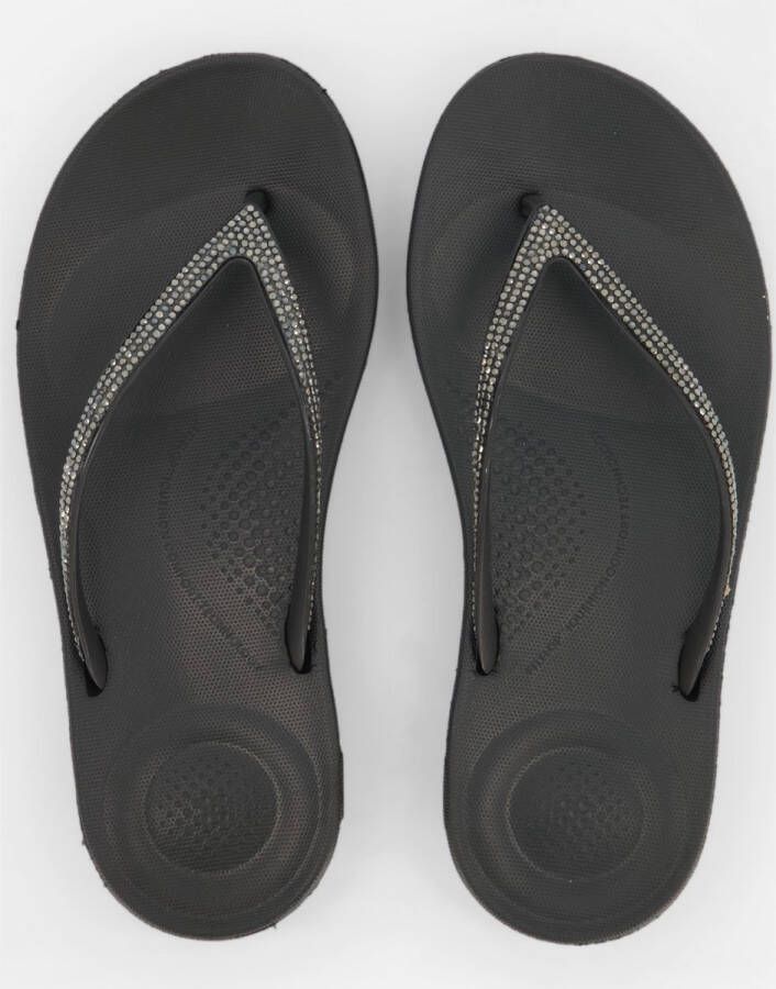 FITFLOP Teenslippers Dames Iqushion Sparkle Maat: 36 Materiaal: Rubber Kleur: Zwart - Foto 4