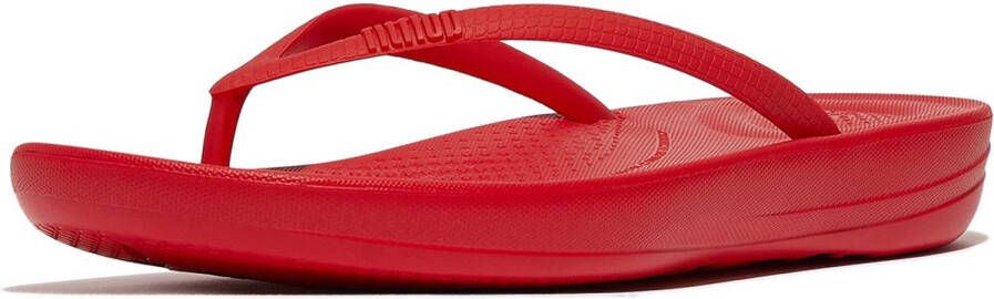FitFlop Iqushion Ergonomic Flip-Flops TPU ROOD