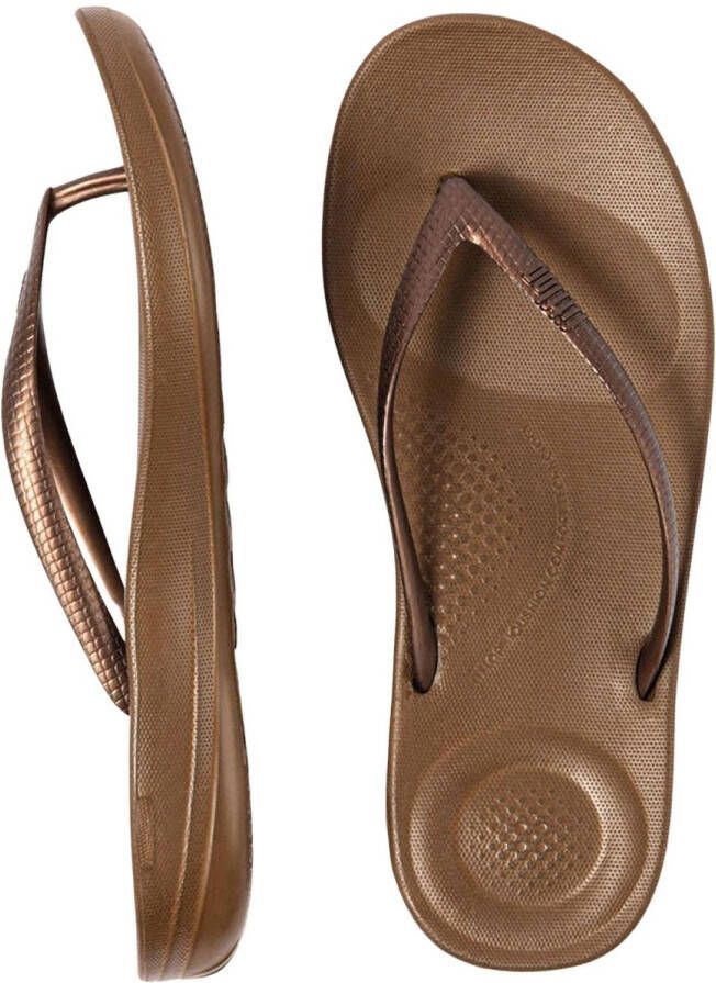 FitFlop ™ Iqushion Ergonomic Flip-Flops TPU Bronze