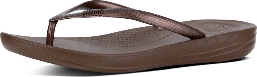 FitFlop ™ Iqushion Ergonomic Flip-Flops TPU Bronze