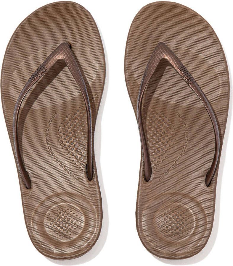 FitFlop ™ Iqushion Ergonomic Flip-Flops TPU Bronze