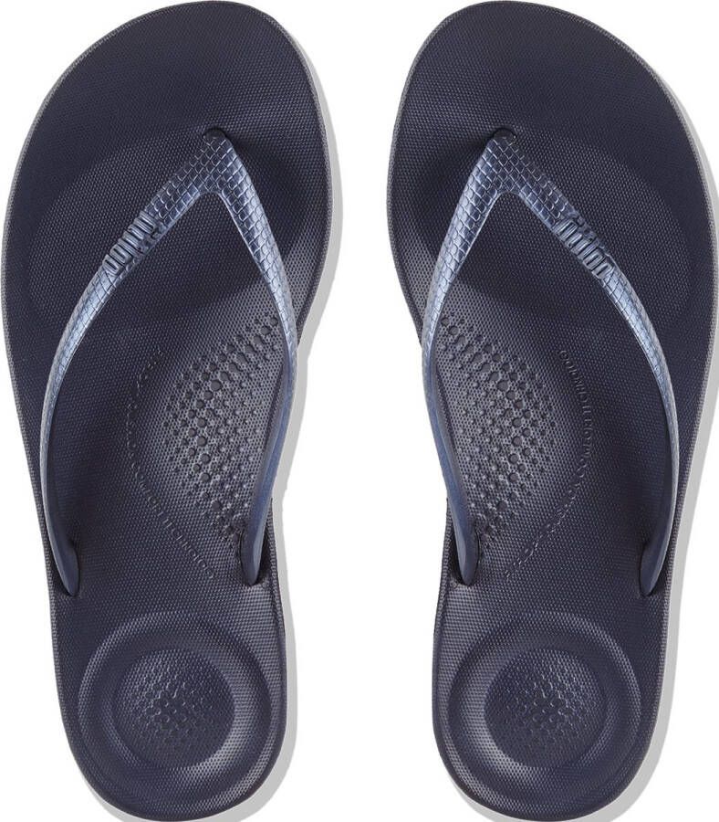 FitFlop IQushion Ergonomic Teenslippers Dames Navy