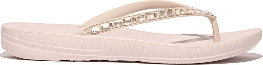 FitFlop Iqushion Multi-Crystal Ergonomic Flip-Flops Vrouwen Nude Rose