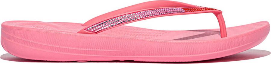 FitFlop Iqushion Ombre Sparkle Flip-Flops Slippers Vrouwen Rozeperfect Pop Orange