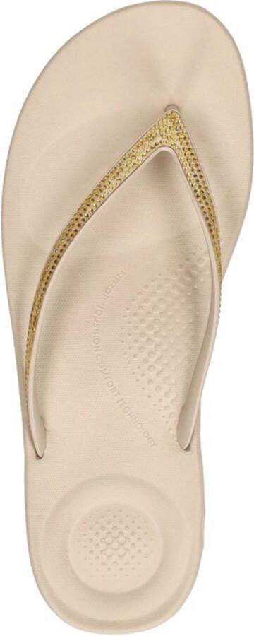 FitFlop iQushion Sparkle Teenslippers beige
