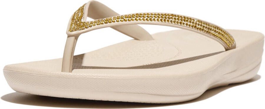 Fitflop Teenslippers IQUSHION SPARKLE CLASSIC sleehak zomerschoen slippers met fonkelende glitterafwerking - Foto 5