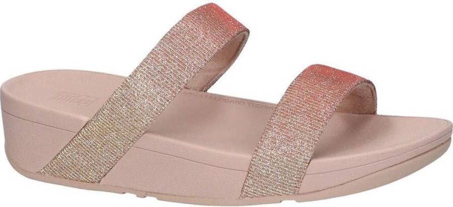 FitFlop Lottie Glitzy Slide slippers roze