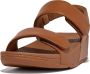 FitFlop Lulu Adjustable Leather Back-Strap Sandals BRUIN - Thumbnail 1