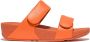 FitFlop Lulu Adjustable Leather Slides ORANJE - Thumbnail 2