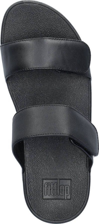 FitFlop Slipper Lulu Adjustable Leather Slides Zwart - Foto 1