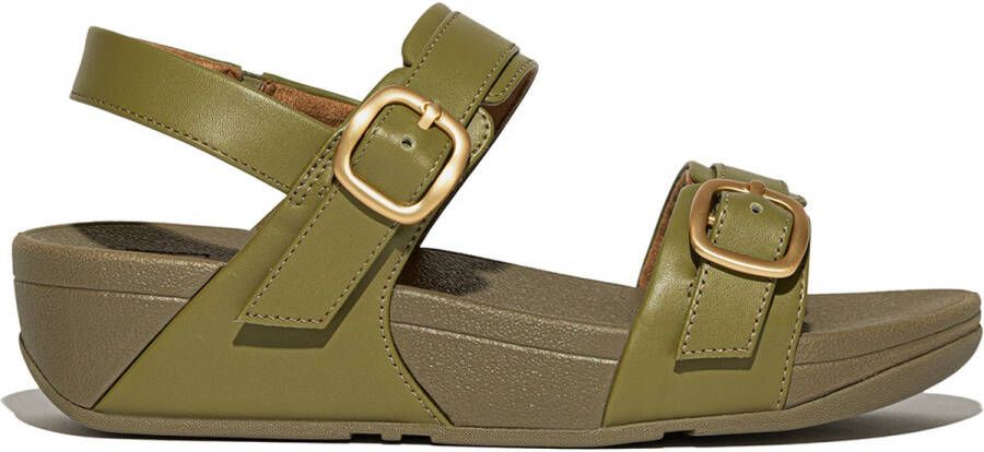 FitFlop Lulu Adjustable Sandal Leather GROEN