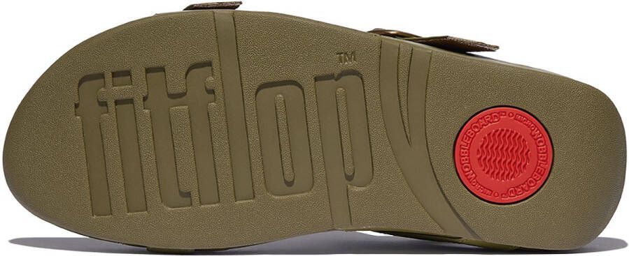 FitFlop Lulu Adjustable Sandal Leather GROEN