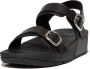 FitFlop Verstelbare leren sandalen met achterband Black Dames - Thumbnail 1