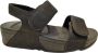 FitFlop Lulu Adjustable Shimmerlux B-st Sandalen Zwart Vrouw - Thumbnail 1