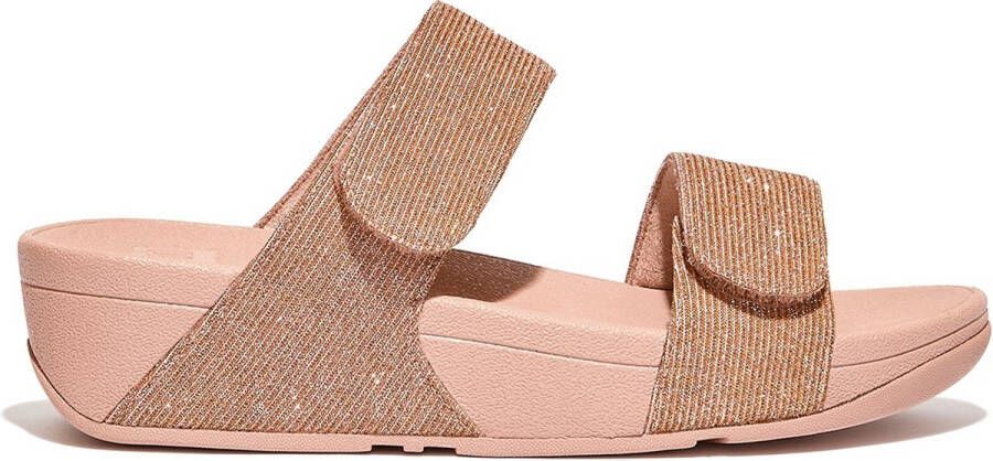 FitFlop Lulu Adjustable Shimmerlux Sandalen Roze Vrouw