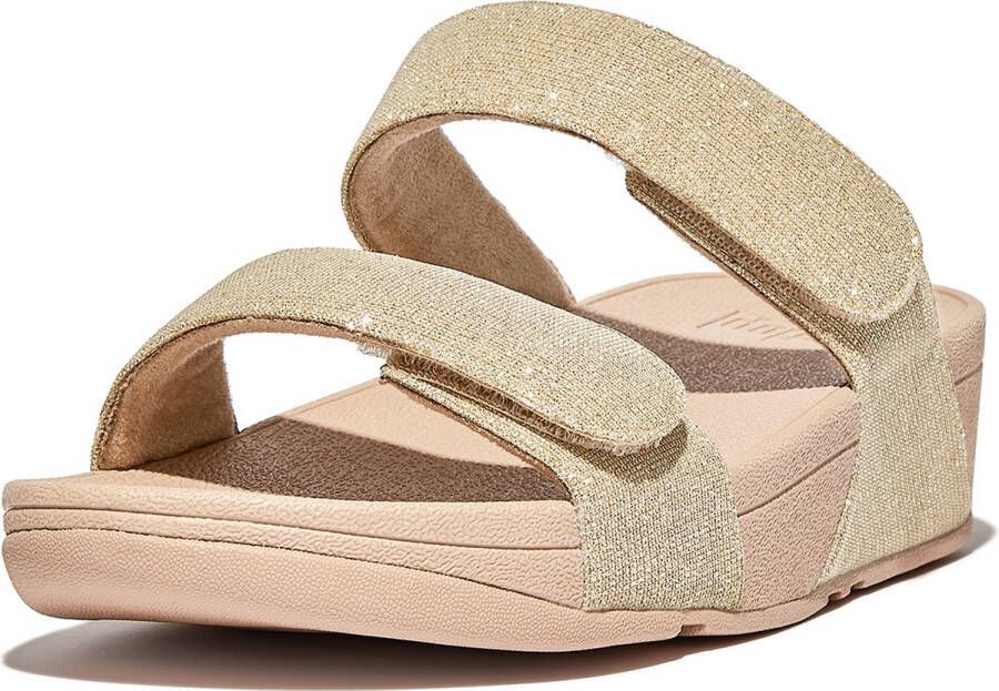 FitFlop Lulu Adjustable Shimmerlux Sandalen Goud Vrouw