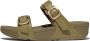 FitFlop Lulu Adjustable Slide Leather GROEN - Thumbnail 2