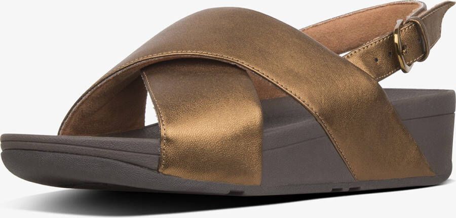 FitFlop Lulu Back-Strap Sandals Leather BRUIN