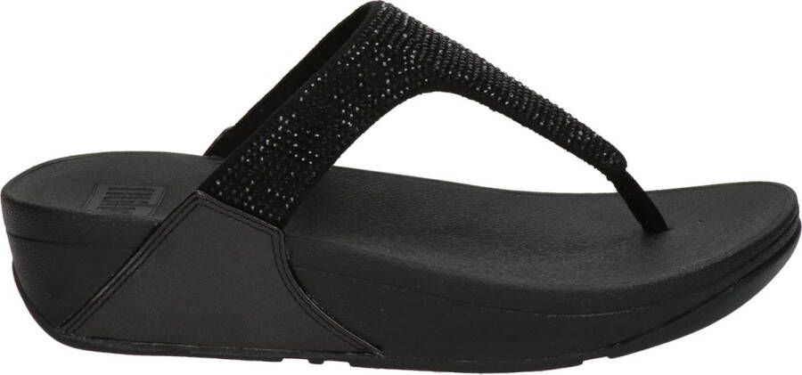 FitFlop Lulu Crystal dames slipper Zwart