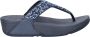 FitFlop Lulu Crystal Mix dames slipper Donkerblauw - Thumbnail 1